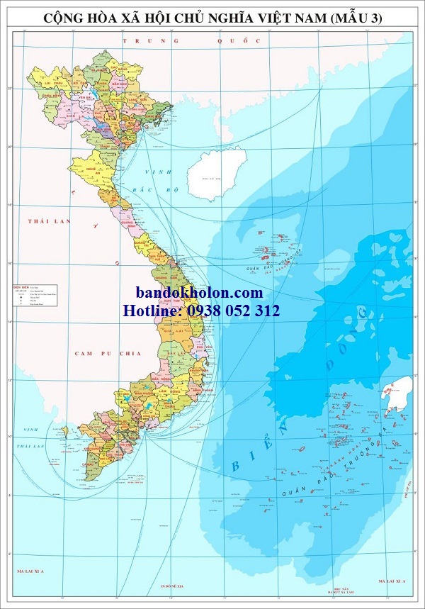 Bản đồ Việt Nam (Mẫu 3)