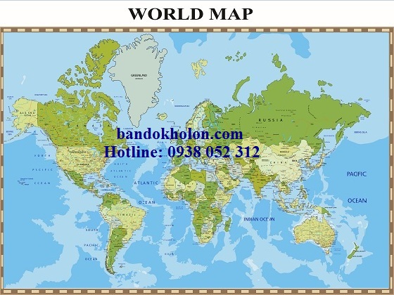 Bản đồ Thế Giới (Mẫu 23)
