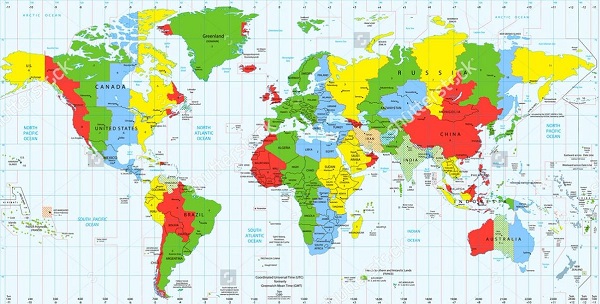 Mua bản đồ thế giới treo tường tại tphcm ở đâu đóng khung đẹp?