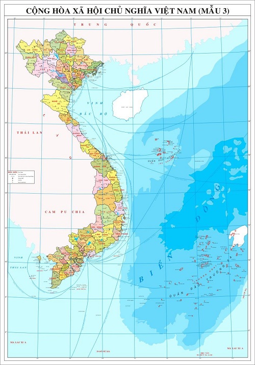 Bản đồ Việt Nam khổ lớn rõ nét