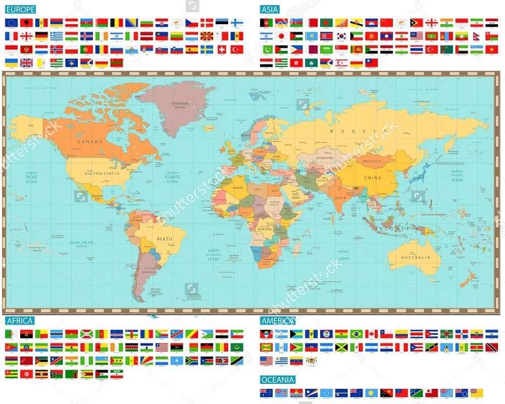 bản đồ thế giới khổ lớn