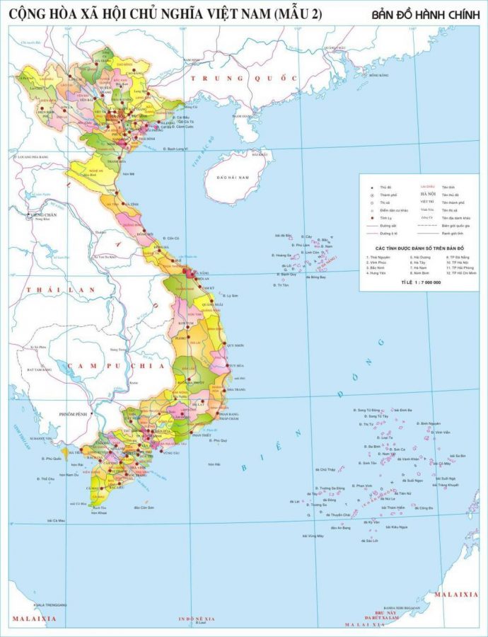 Công nghệ in bản đồ Việt Nam