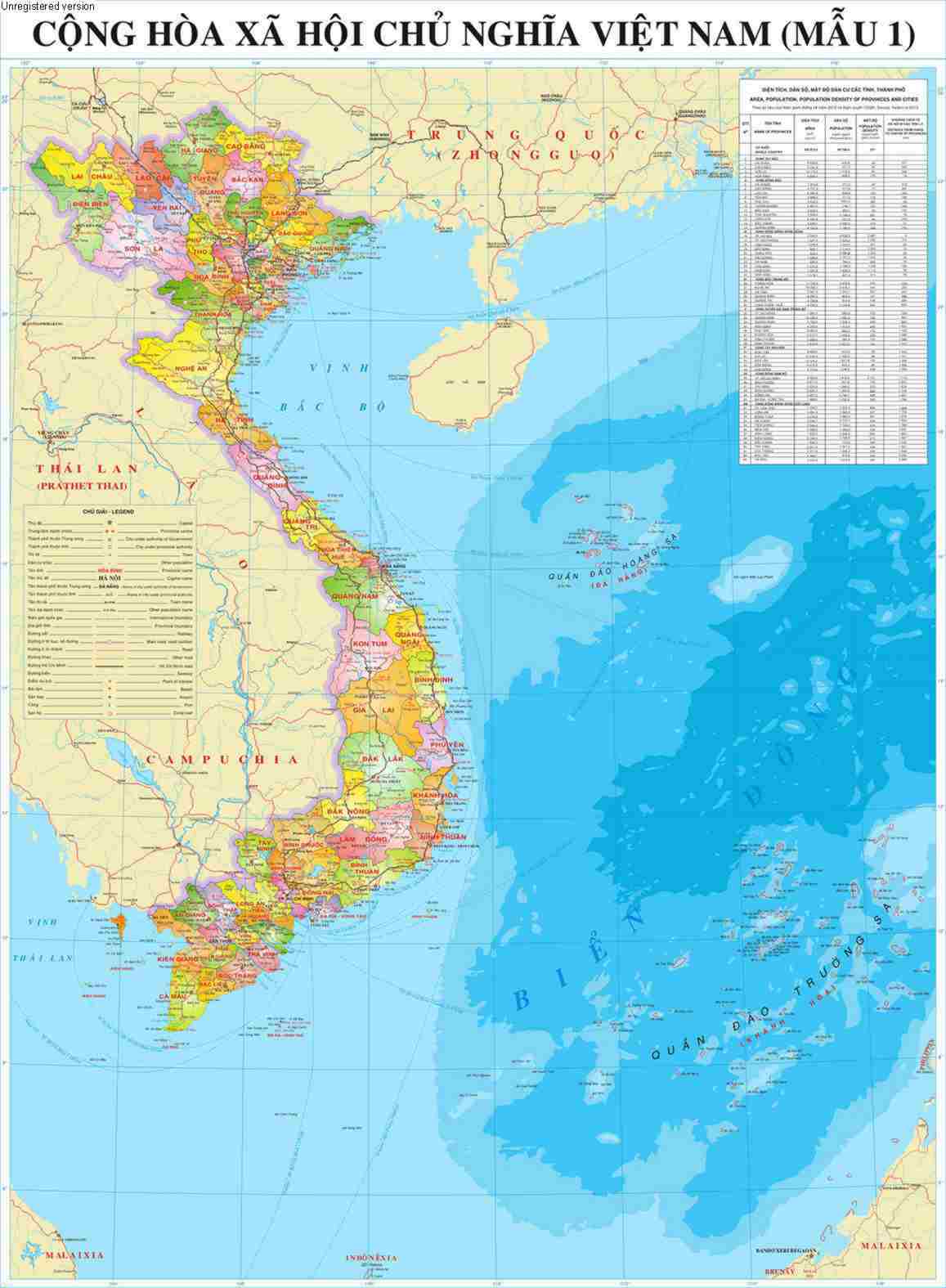 Công nghệ in bản đồ Việt Nam