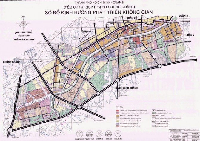 Bản đồ quy hoạch chi tiết quận 8 