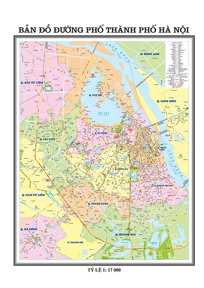 bản đồ giao thông quận cầu giấy