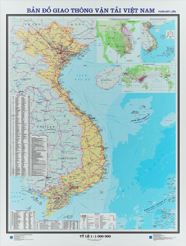 Bản đồ giao thông Việt Nam chi tiết dễ hiểu