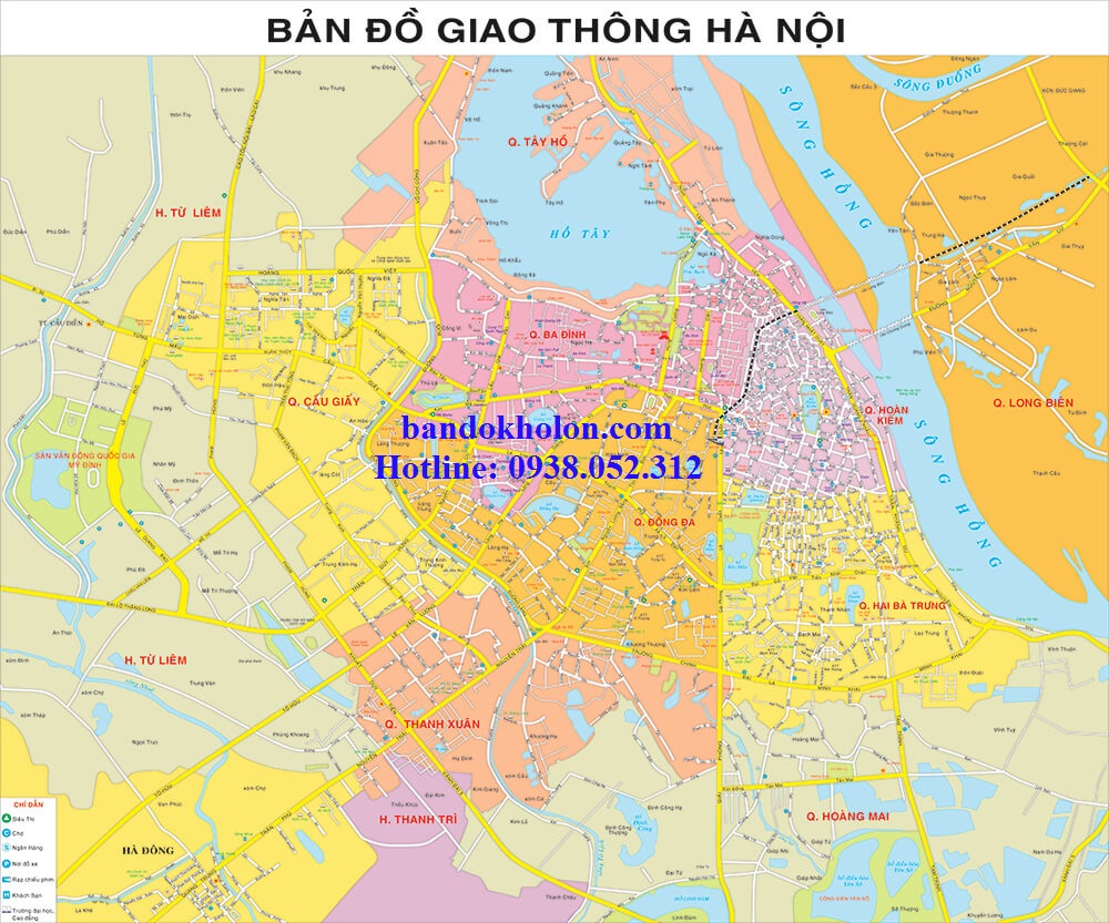 Bản Đồ Đường Xá Hà Nội
