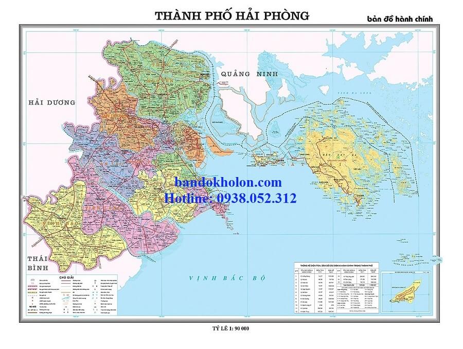 Bản Đồ Thành Phố Hải Phòng Khổ Lớn