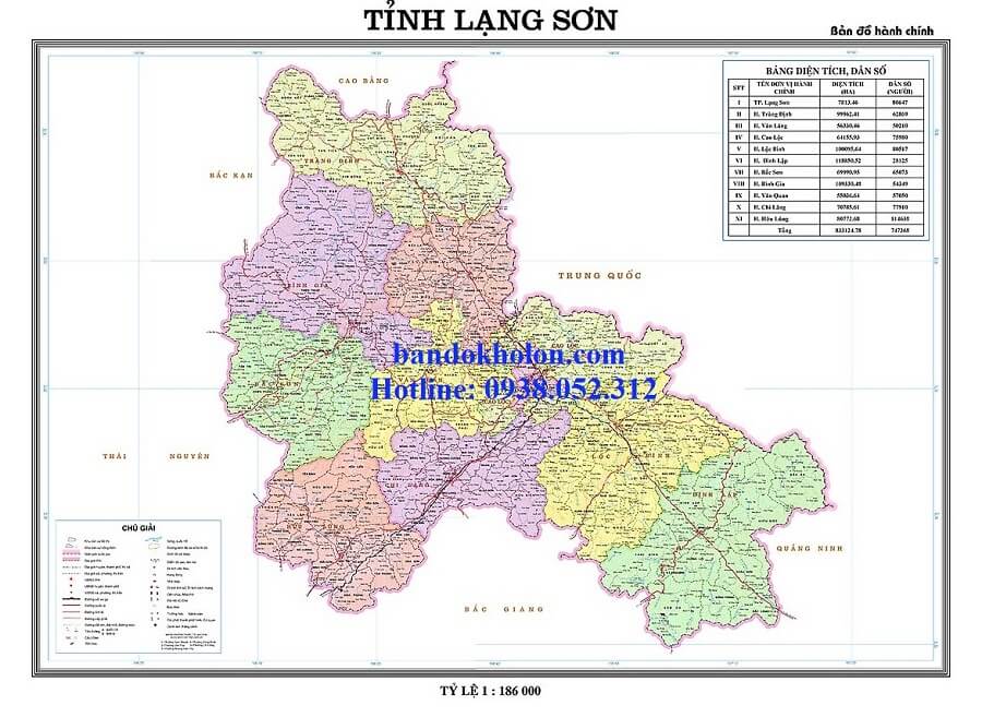 Bản Đồ Tỉnh Lạng Sơn
