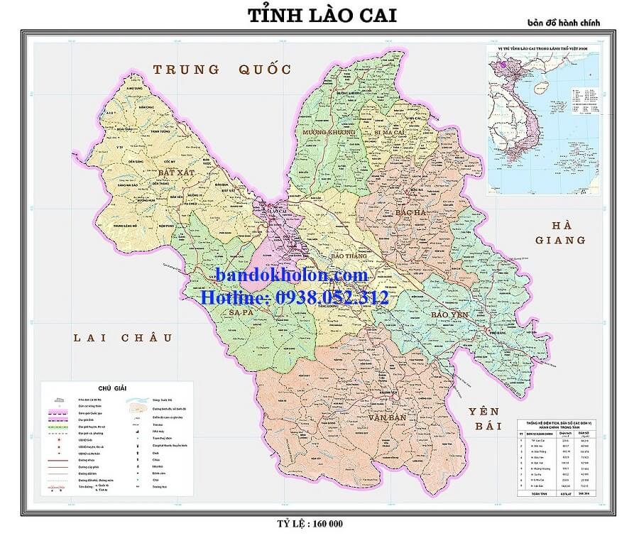 Bản Đồ Tỉnh Lào Cai