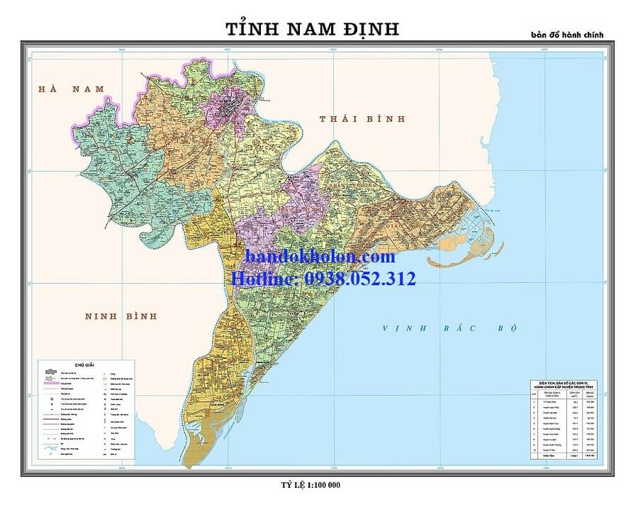 Bản Đồ Tỉnh Nam Định