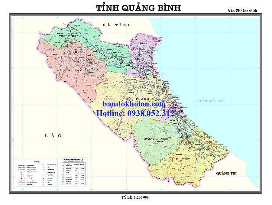 Bản Đồ Tỉnh Quảng Bình