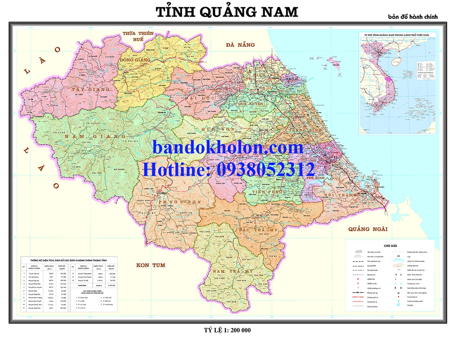 Bản Đồ Tỉnh Quảng Nam