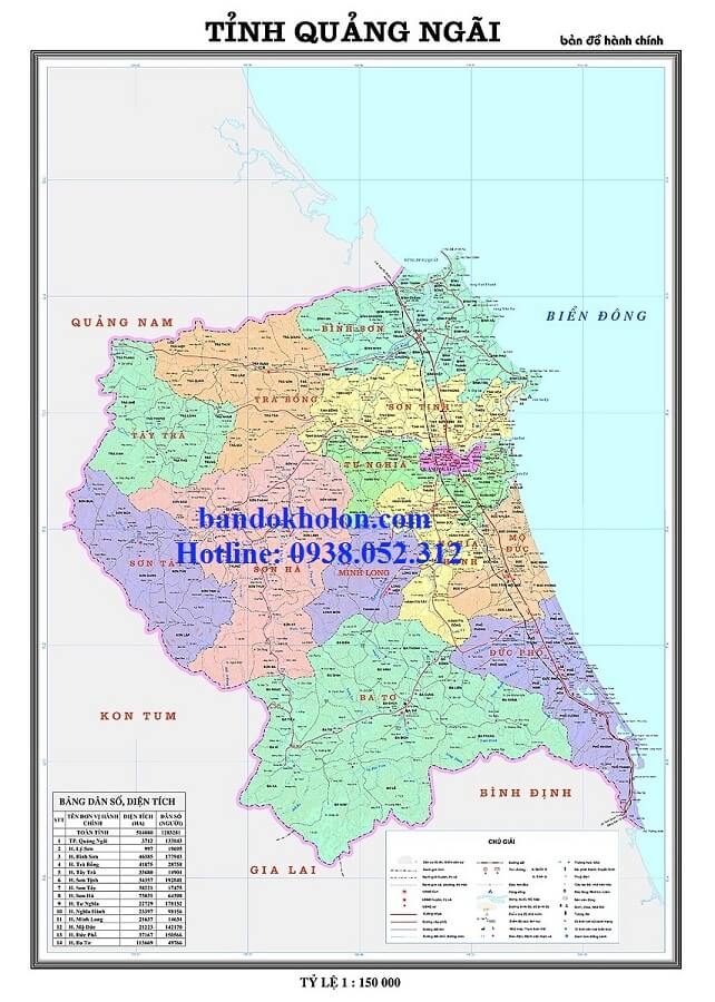 Bản Đồ Tỉnh Quảng Ngãi