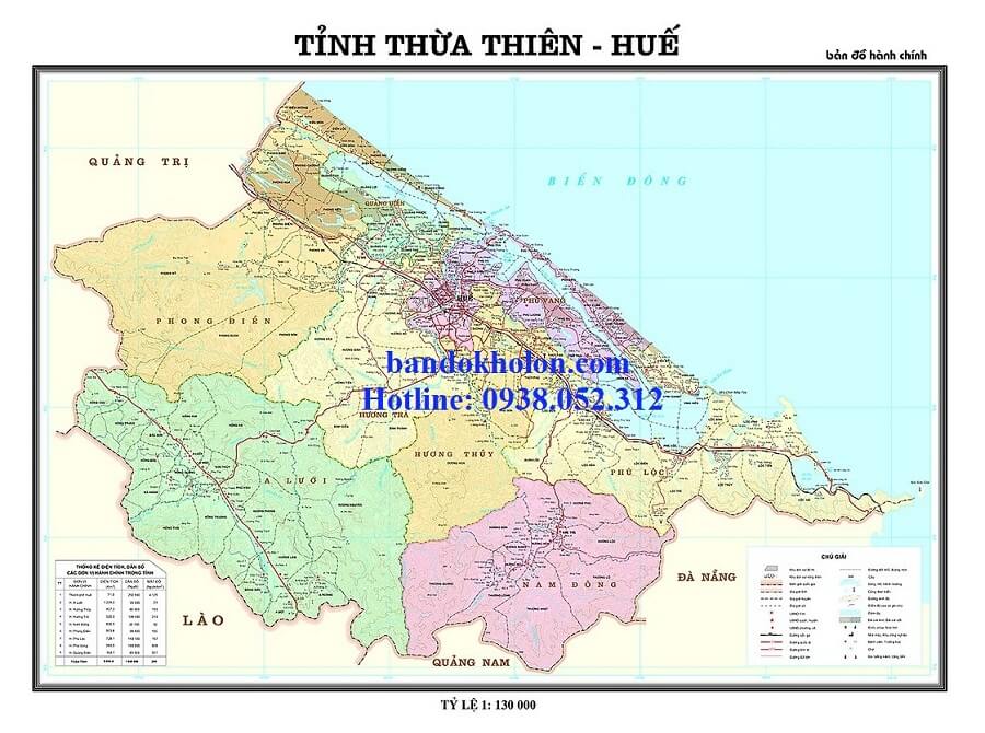 Bản Đồ Tỉnh Thừa Thiên Huế