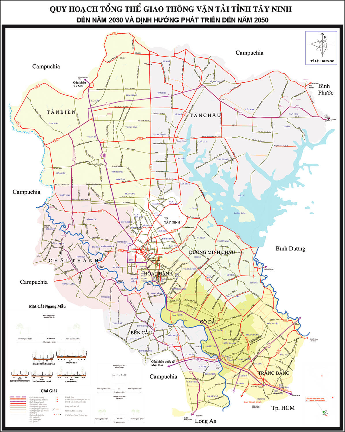 Bản Đồ Quy Hoạch Huyện Bến Cầu Tỉnh Tây Ninh Đến Năm 2030