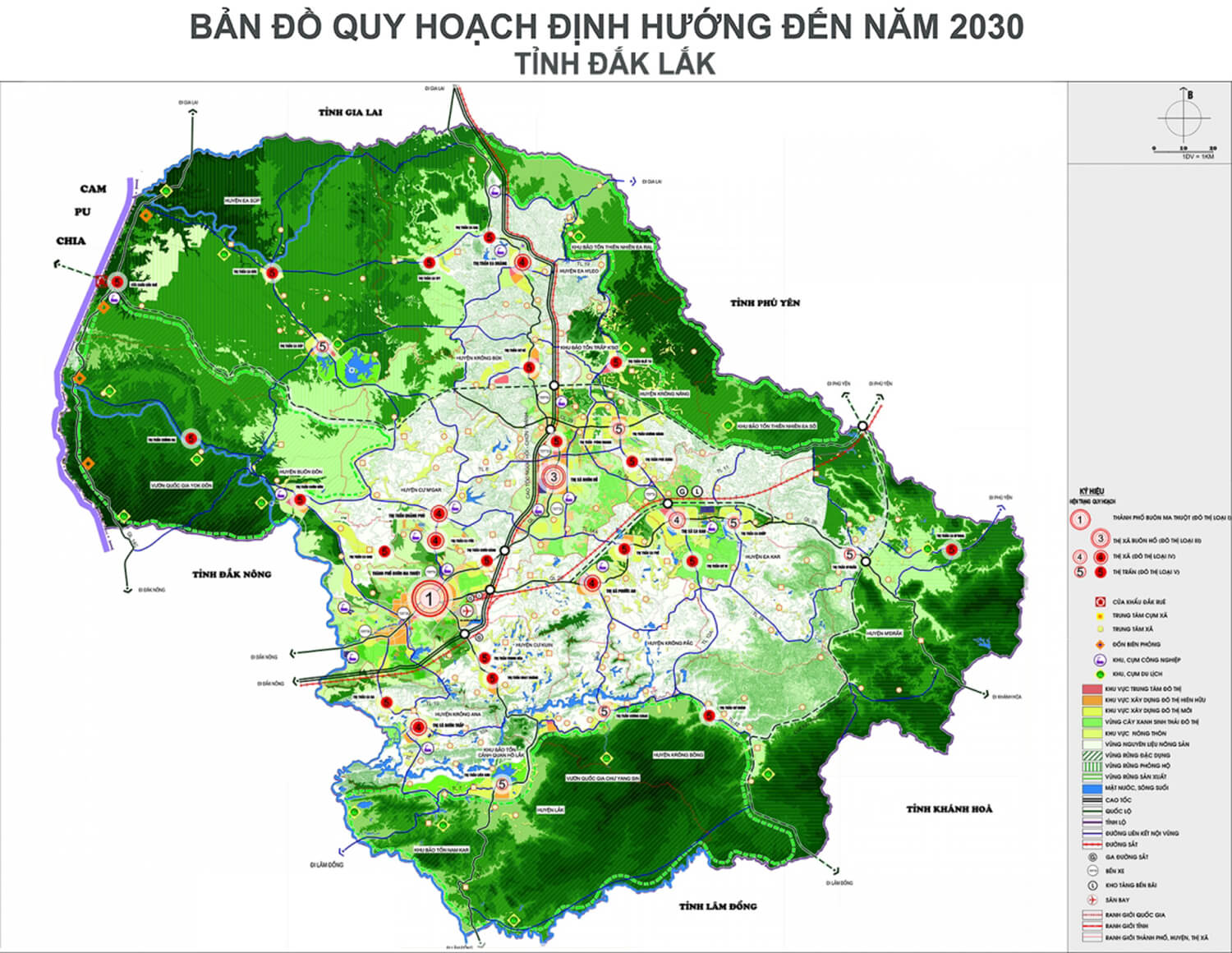 Bản Đồ Quy Hoạch Huyện M’Drắk Tỉnh Đắk Lắk Đến Năm 2030