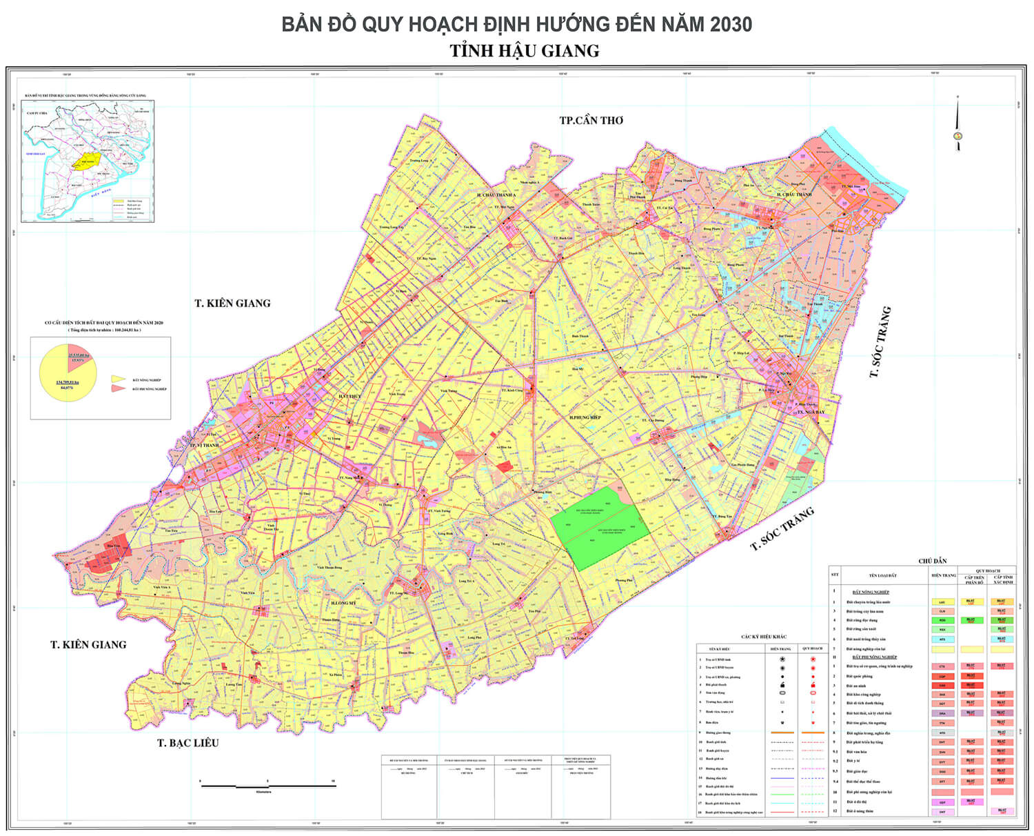Bản Đồ Quy Hoạch Huyện Vị Thủy Tỉnh Hậu Giang Đến Năm 2030
