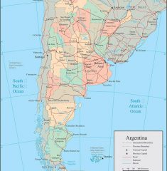 bản đồ argentina khổ lớn