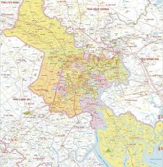 Bản Đồ Hành Chính Thành Phố Hồ Chí Minh