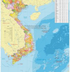 Bản Đồ Địa Hình Việt Nam Tiếng Anh