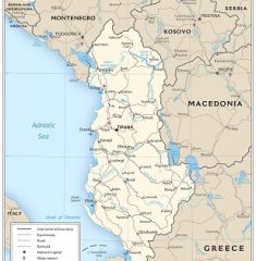 Bản đồ khổ lớn nước Albania
