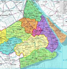 Bản Đồ Hành Chính Tỉnh Sóc Trăng