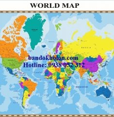 Bản đồ Thế Giới (Mẫu 21)