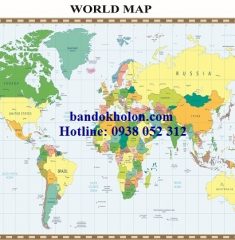 Bản đồ Thế Giới (Mẫu 32)
