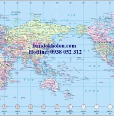 Bản đồ Thế Giới tiếng Hàn