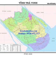 Bản Đồ Tỉnh Trà Vinh Khổ Lớn