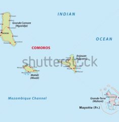Bản đồ khổ lớn nước COMOROS